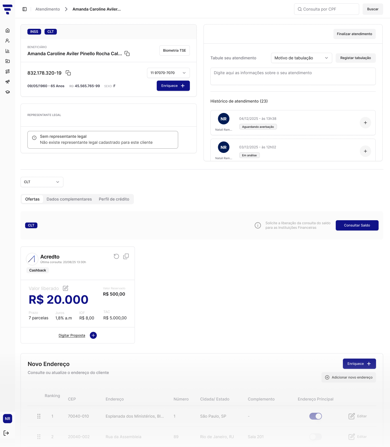 Painel de Análise de Chamadas